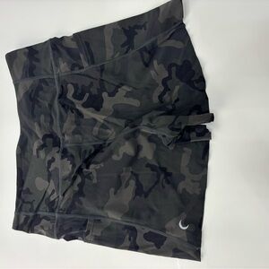 ZYIA Black Camouflage Active Shorts